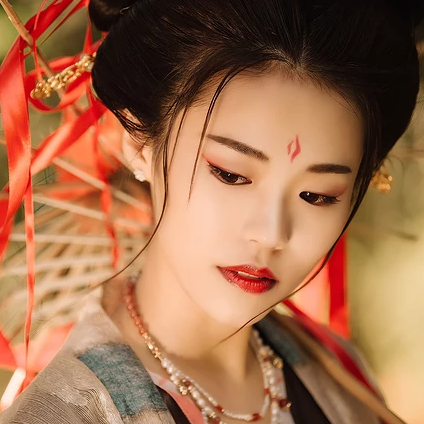 中國風(fēng)彼岸花開唯美古風(fēng)女子頭像