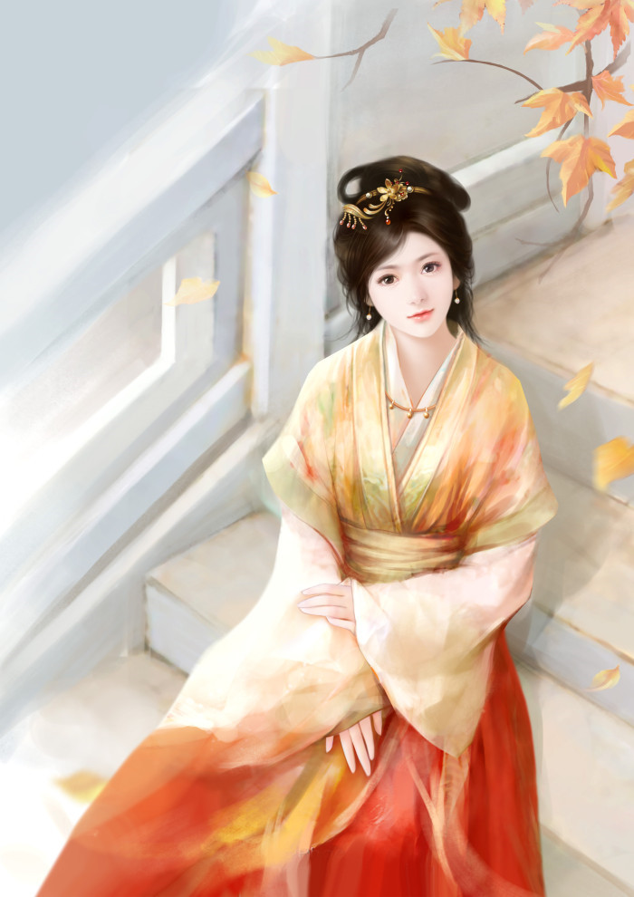 優(yōu)美的古風女子立繪插畫欣賞