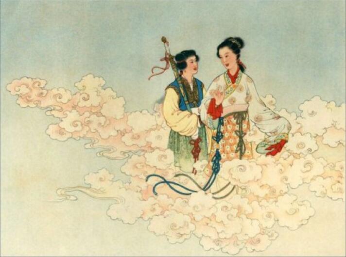 中國(guó)風(fēng)白蛇傳奇，白蛇傳繪本插畫(huà)