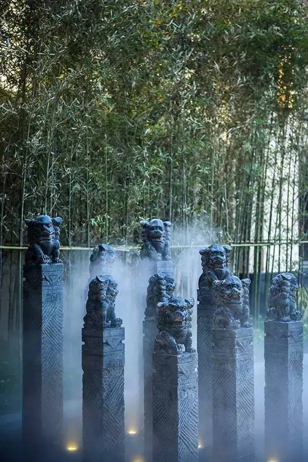 景觀設(shè)計：拴馬樁做的景觀