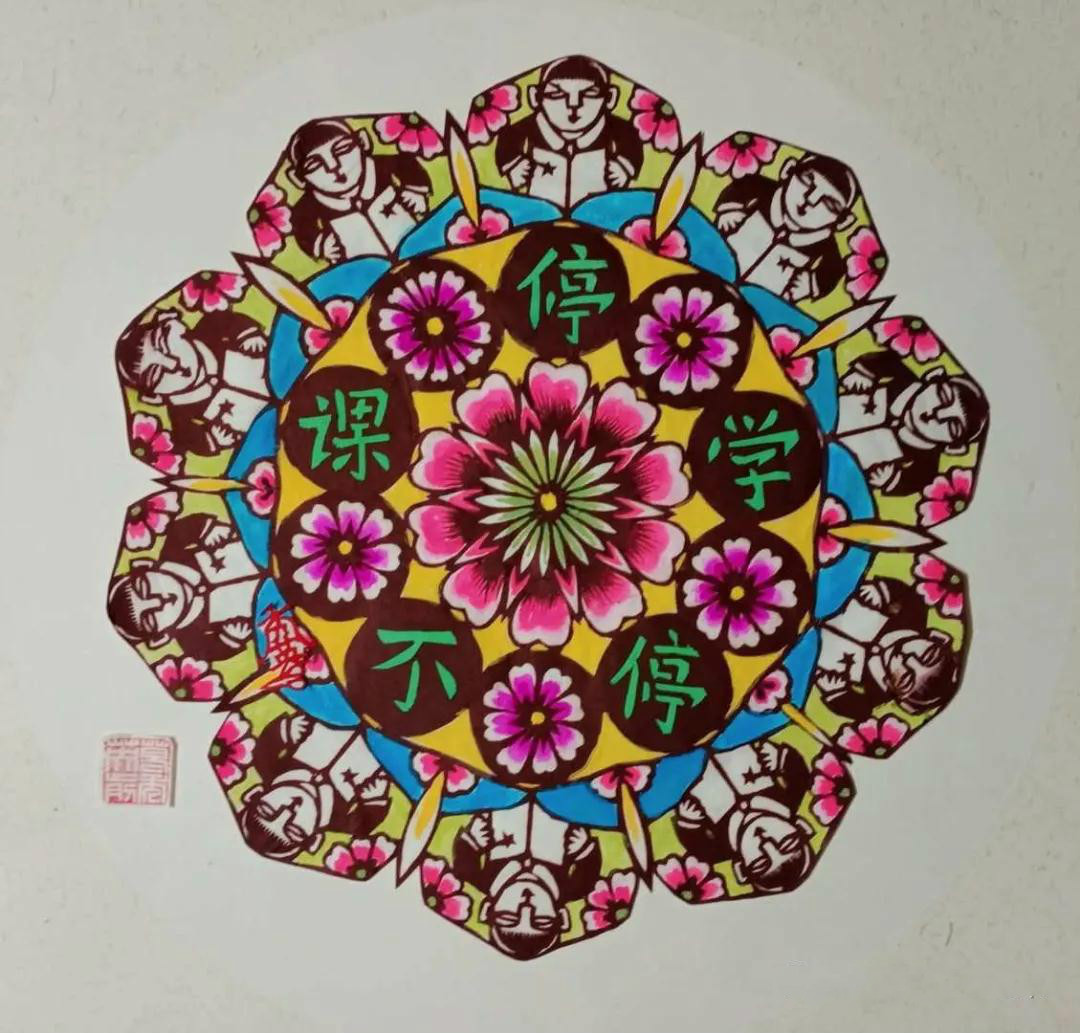 葛秀英剪紙作品欣賞，復(fù)工復(fù)產(chǎn)富家園剪紙藝術(shù)